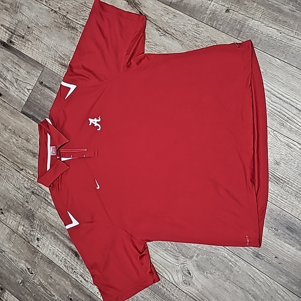 Nike Dri-fit Team Alabama Athletic Golf Shirt